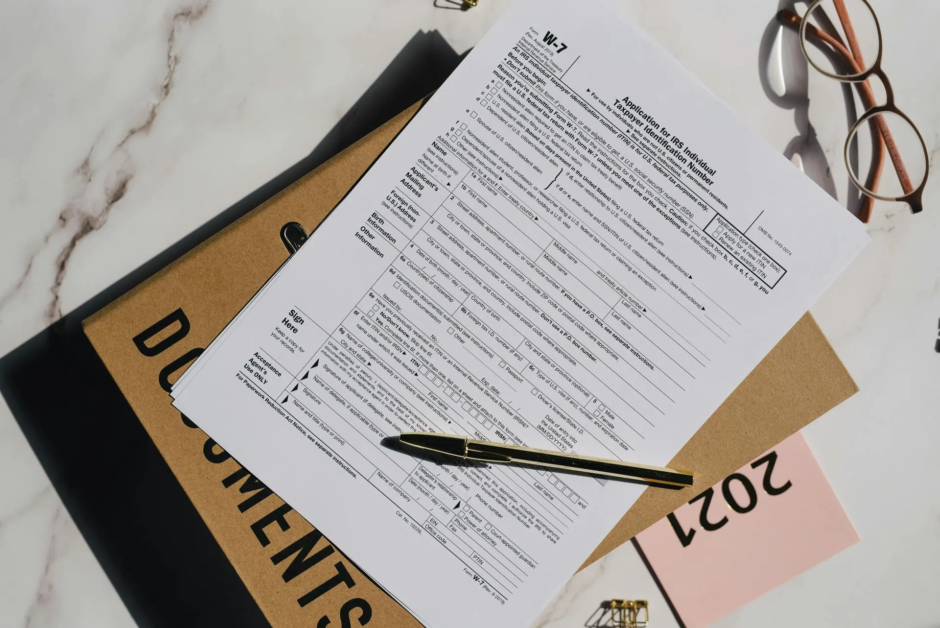 Tax professional handling IRS correspondence for a client