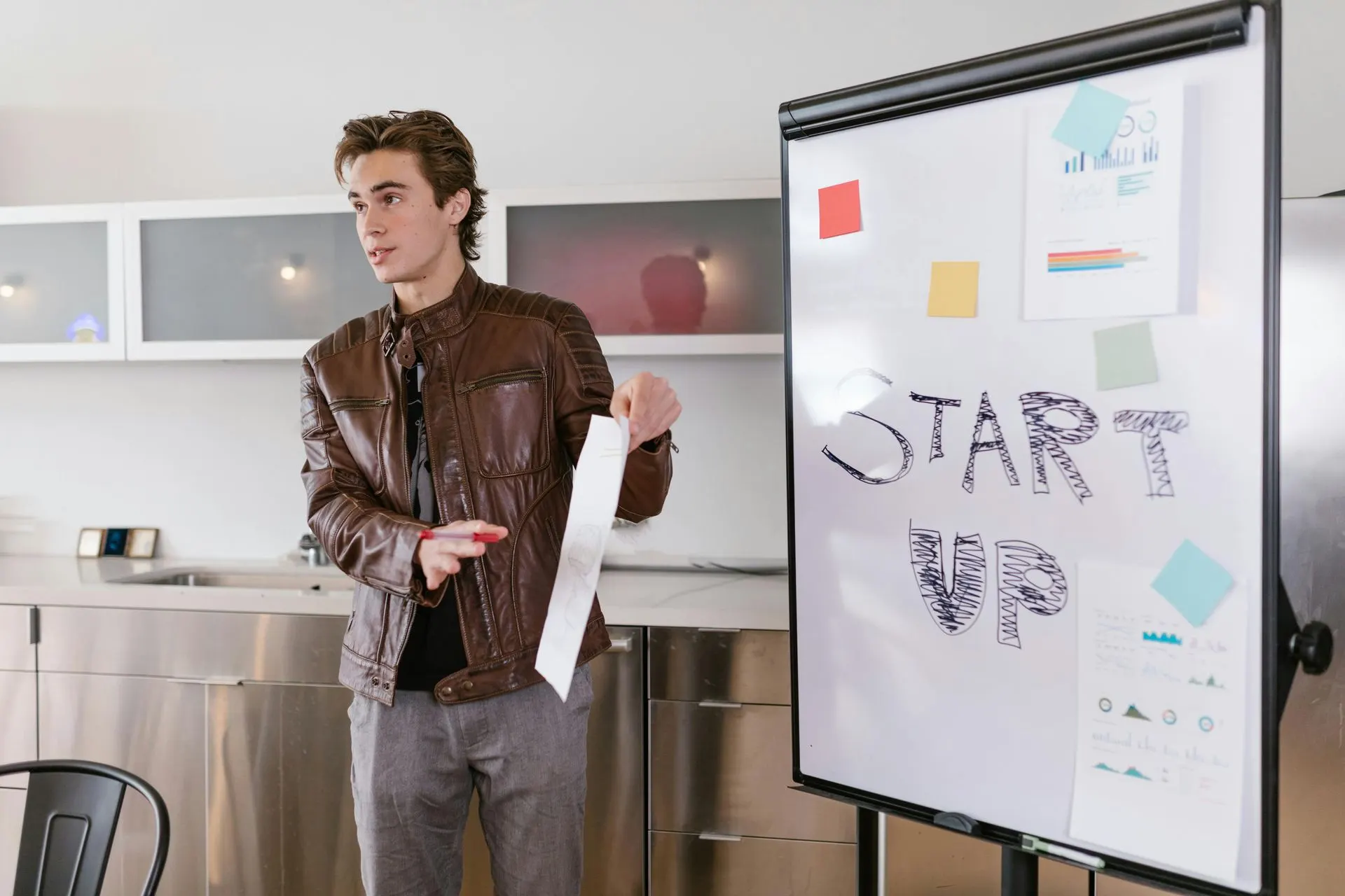 New business owner planning a startup launch